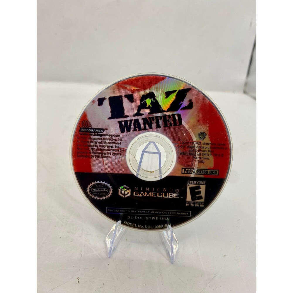 Taz: Wanted (Nintendo GameCube, 2002) Tested & Working (LOOSE) Disc only